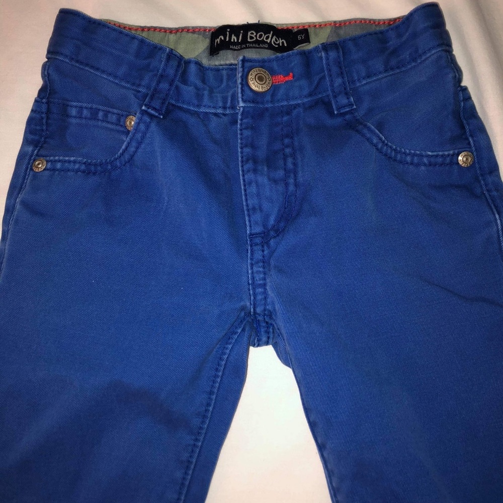 Mini Boden Blue Jeans adjustable waist size 5y